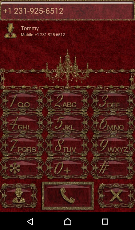 Red Gold Chandelier Dialer the - 1.1 - (Android)