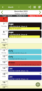 Shift Work Calendar (FlexR Pro) APK (Paid/Full Version) 5