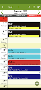 Shift Work Calendar - FlexR Captura de pantalla