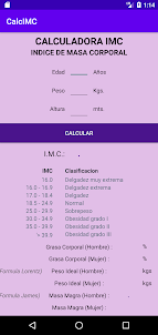 Calculadora IMC (Indice de Mas