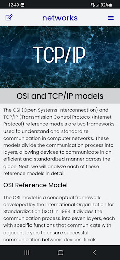 Computer Networks Course Screen 3