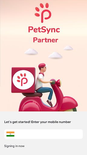 Android application PetSync Partner screenshort
