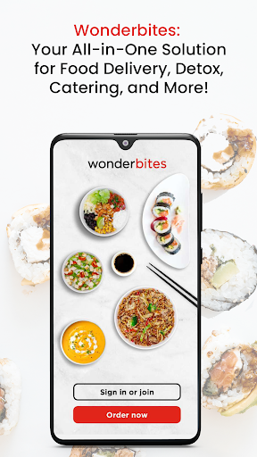 Android application wonderbites screenshort
