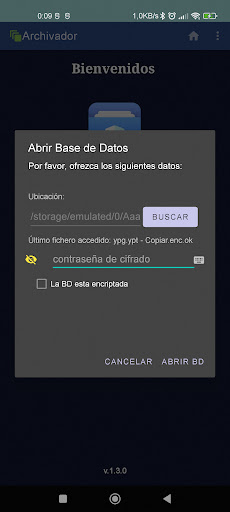 Archivador : Password manager Screen 2