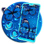Cover Image of Download Blue Butterfly Launcher Theme  APK