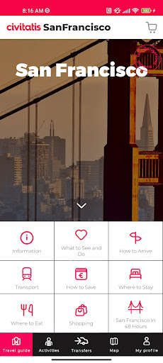 Android application San Francisco Guide Civitatis screenshort