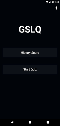 Android application GSL Quiz screenshort