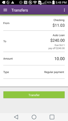 Bank5 Connect Mobile Screen 3