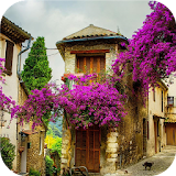 Provence old streets.Wallpaper icon