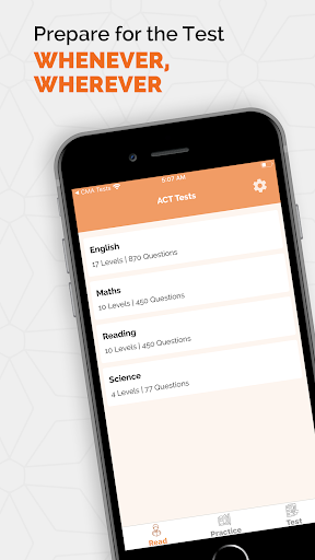 Android application ACT Practice Test 2024 screenshort