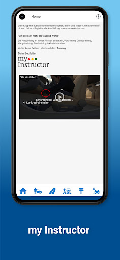 Android application my Instructor screenshort