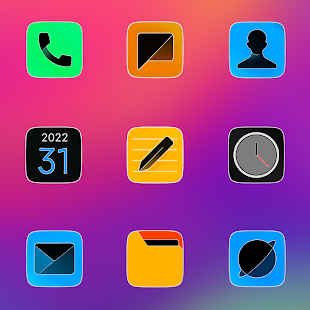 MIUl Fluo - Icon Pack لقطة شاشة