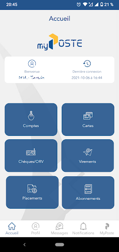 myPoste Screen 2