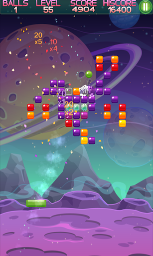 Alien Brick Breaker. Screen 3