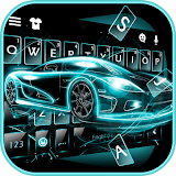Neon Tech Car Keyboard Theme icon
