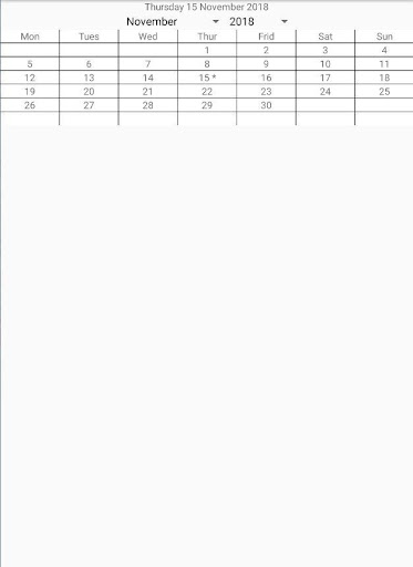 Calendar Screen 2