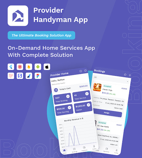 Provider Handyman App Screenshot 1 - AppWisp.com