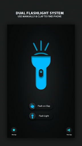 Flashlight on Clap App Screen 2