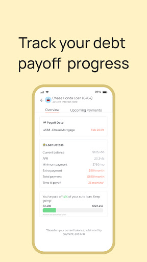Android application Peach: Crush Your Debt screenshort