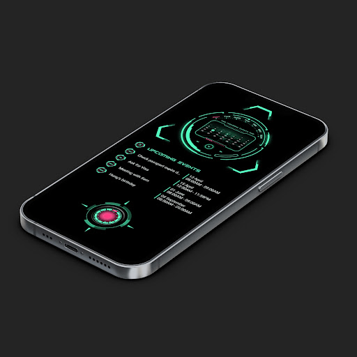 Futuristic Theme for KLWP Screen 3