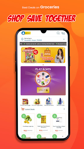 Android application Gobillion | Online Grocery App screenshort