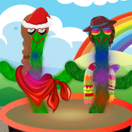 Talking Cactus Dancing Cactus logo
