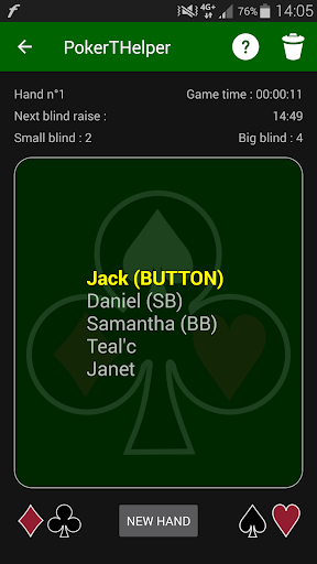 PokerTHelper & Timer Screen 2