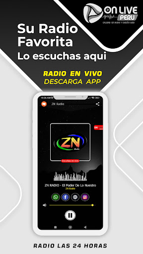 Android application ZN Radio - Peru screenshort
