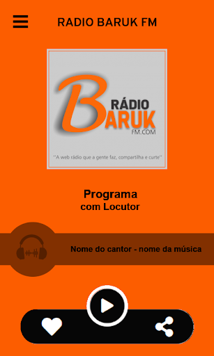 Android application Rádio Baruk FM screenshort