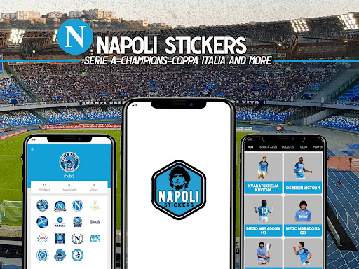 Android application Napoli Stickers for WhatsApp screenshort
