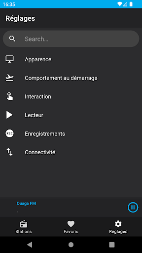 Burkina Faso Radio Stations Screen 3