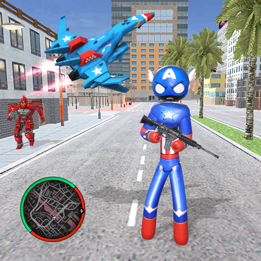 US Robot Stickman Rope Hero – Mod APK 1.0 (Unlimited money)(Cracked)