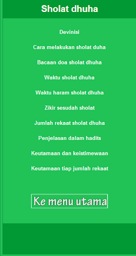 Panduan Sholat Sunnah  zikir