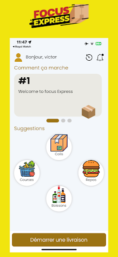 Android application Focus Express screenshort