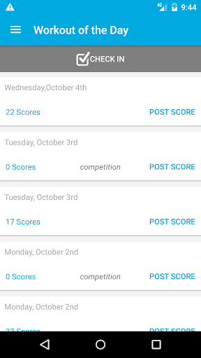 Android application Newport Fitness screenshort