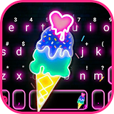 Neon Ice Cream Keyboard Theme icon
