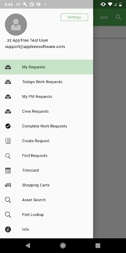 Android application AppTree for Mobile screenshort