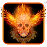Skull Flame Magma Wing Keyboard Theme icon