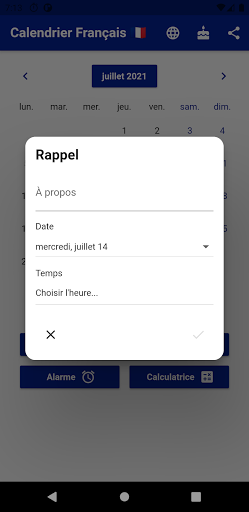 Calendrier Français Screen 3