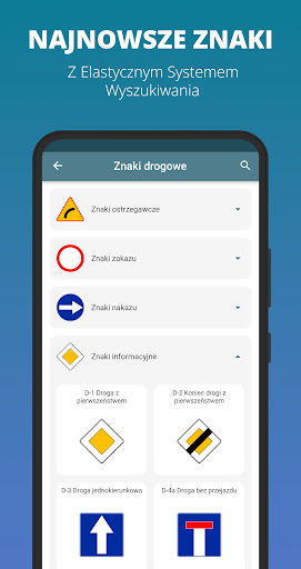 Android application Znaki Drogowe 2024 screenshort