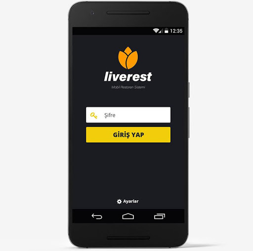 Android application LiveRest Mobile screenshort