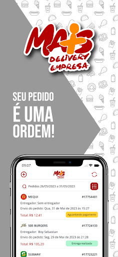 Android application Mais Delivery - Empresas screenshort