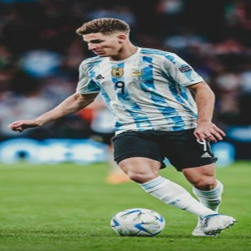 Julián Álvarez 4k wallpapers logo