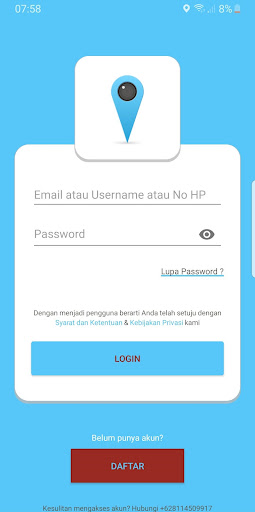Android application Jodjo Driver screenshort