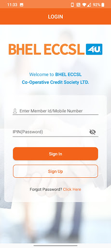 BHEL Emp CO-OP Credit Society Screen 2
