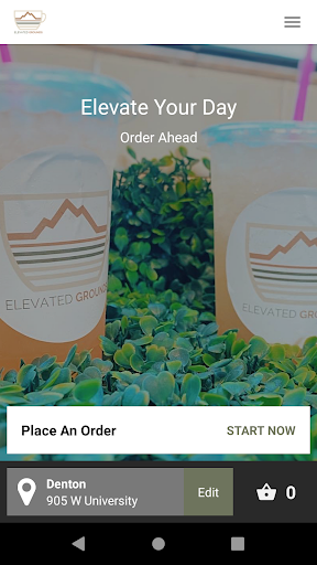 Android application Elevated Grounds screenshort