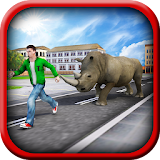 Crazy Rhino Attack 3D icon