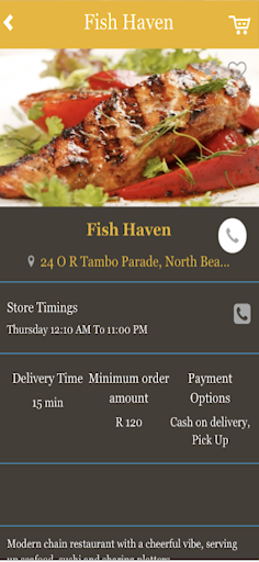 Android application Eaters Food & Grocery screenshort
