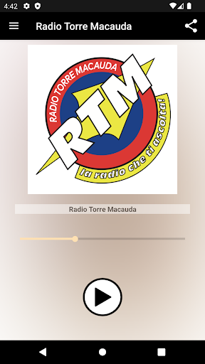 Android application Radio Torre Macauda screenshort