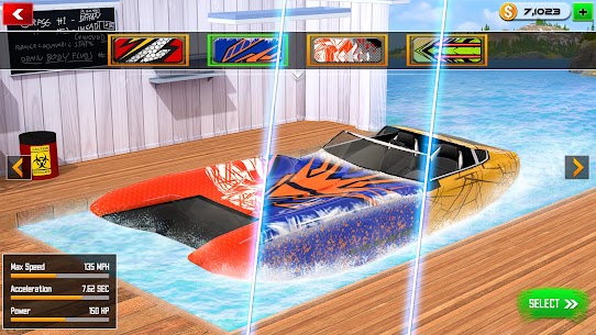 أقصى قارب سباق 2019: سرعة مزلجة مائية حيلة ألعاب 7